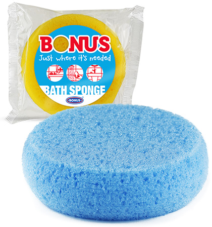 B354 BONUS Round Bath Sponge 1/1 packaging