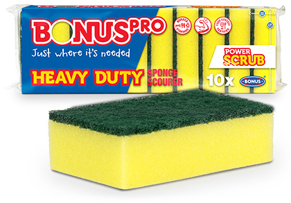 B520 Heavy Duty Sponge Scourer 10/1 packaging